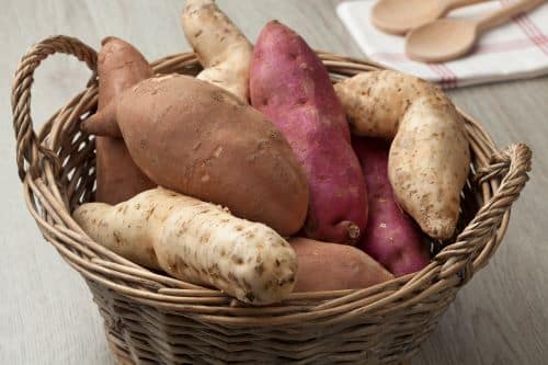 Basket Of Sweet Potatoes