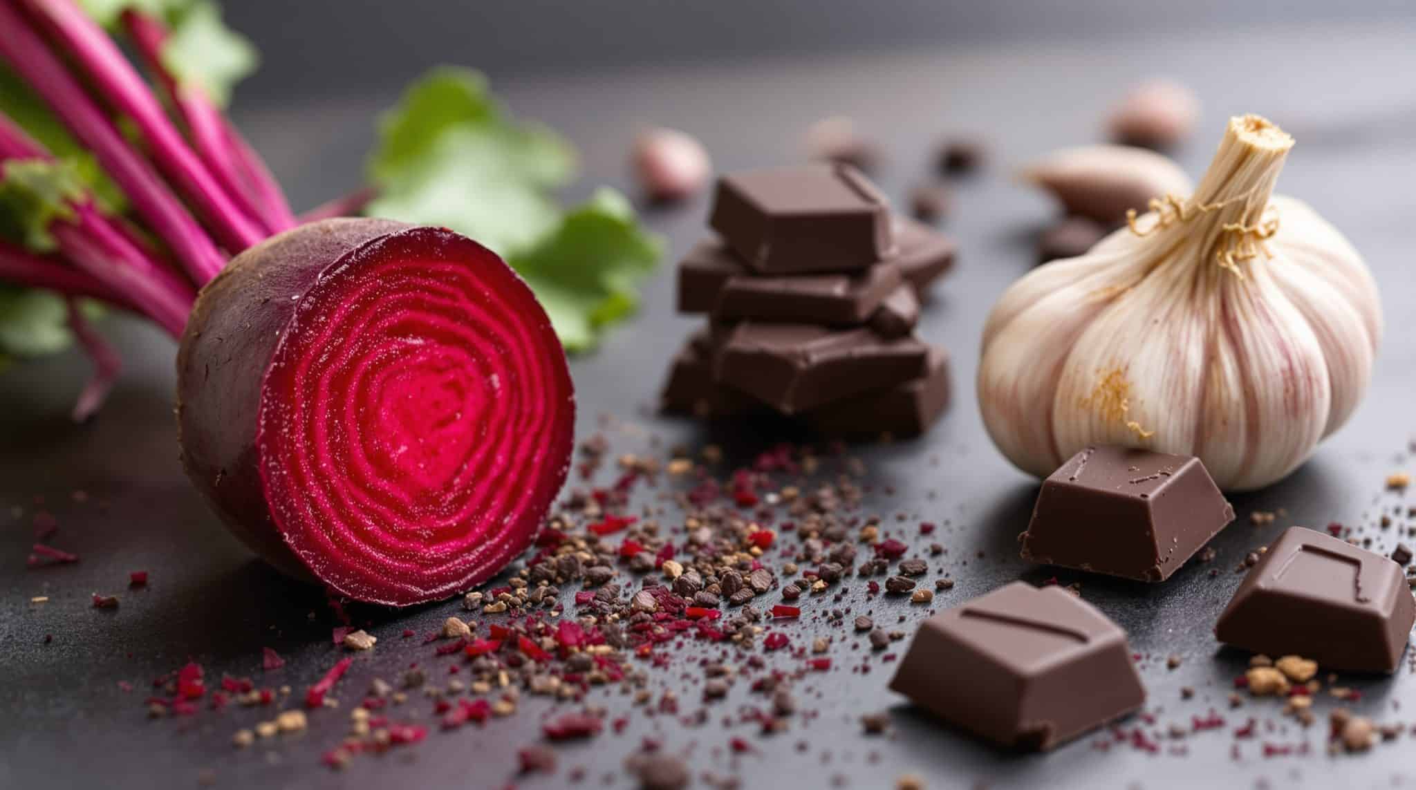 Beetroot, Garlic, and Dark Chocolate: Three Foods With Documented Mechanisms
