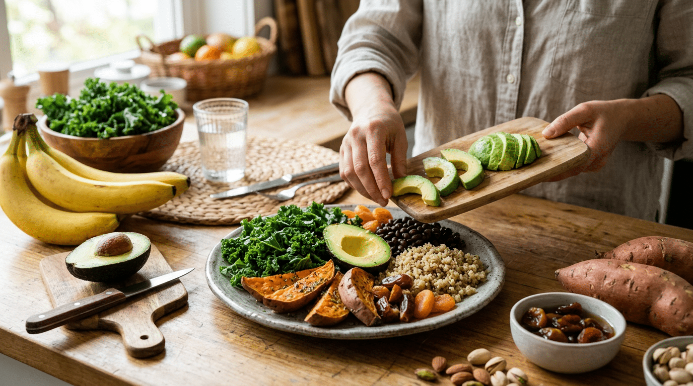 Building a Potassium-Rich Vegan Plate Every Day