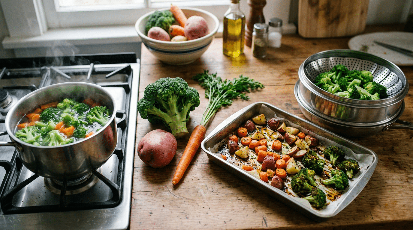 How Cooking Methods Influence the Glycemic Impact of Vegetables