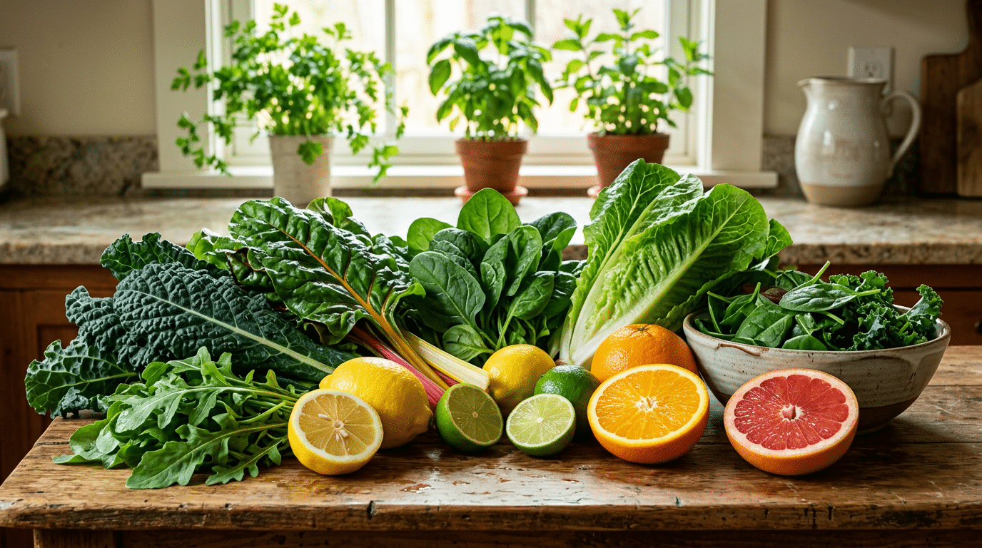 Leafy Greens and Citrus Fruits — Antioxidant-Rich Foundations of a Detox Diet